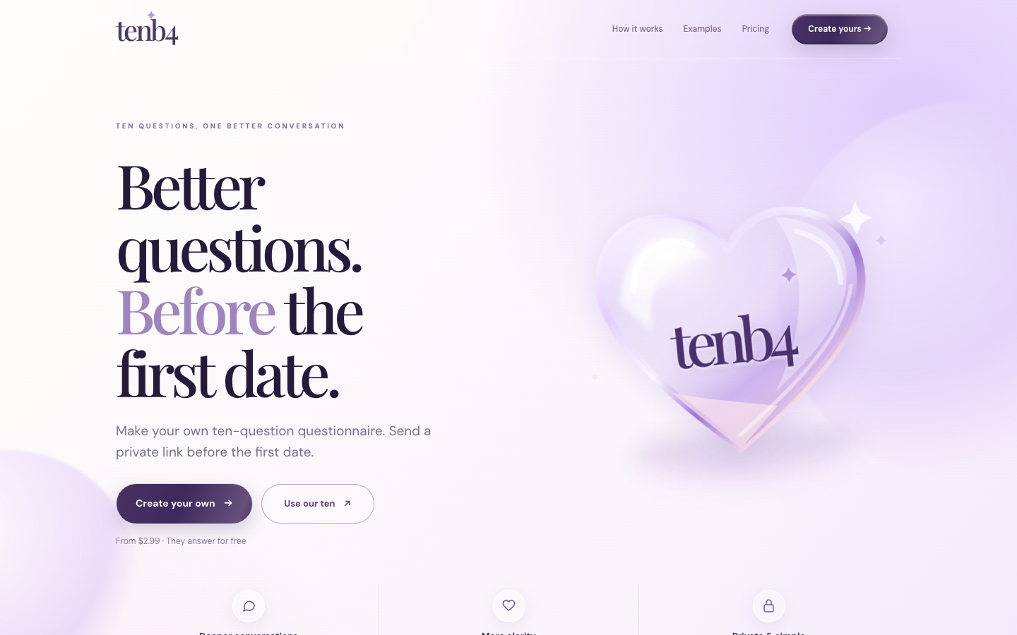 tenb4 — web app screenshot